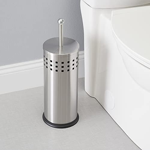 Home Basics Brushed Metal Toilet Plunger & Holder (2 Pack) - 图2