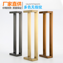 glass door handle stainless steel square pipe black double bend grey white skewed foot baking varnish plated with frame spring handle