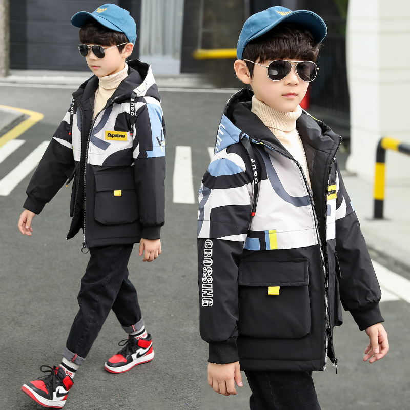 男童夹棉加厚棉冬装儿童6七八风衣 石生璞风衣