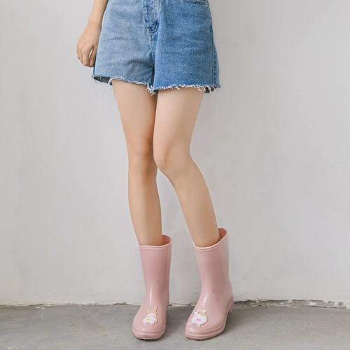 HNI Милые модные сапоги, нескользящие туфли, средней длины