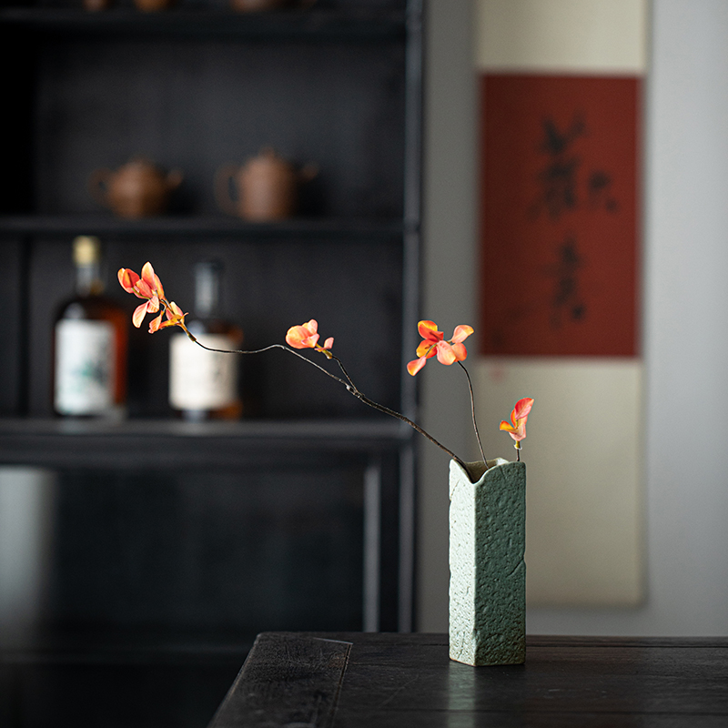 小花器禅意居家桌面办公室摆件小花插客厅电视柜仿真花干树枝花瓶,淘宝优惠券,粉丝福利购,淘宝优惠卷