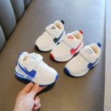 Зимняя детская утепленная демисезонная спортивная обувь для мальчиков, белые туфли, мягкая подошва