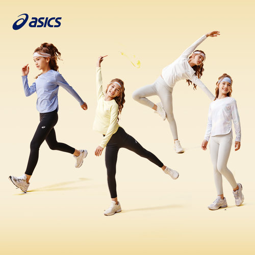 ASICS/亚瑟士童装26年春季女童运动吸湿长袖弹力有型飓风秒干衣 - 图3