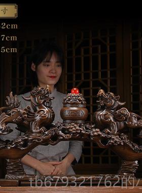 高档OIMG英国迁十八如罗汉中式玄关摆件意乔高档客厅家居办公室开