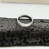Xie's Silversmith 999 sterling silver simple plain ring ring for men and women with niche design and versatile ring
