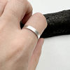 Xie's Silversmith 999 sterling silver simple plain ring ring for men and women with niche design and versatile ring