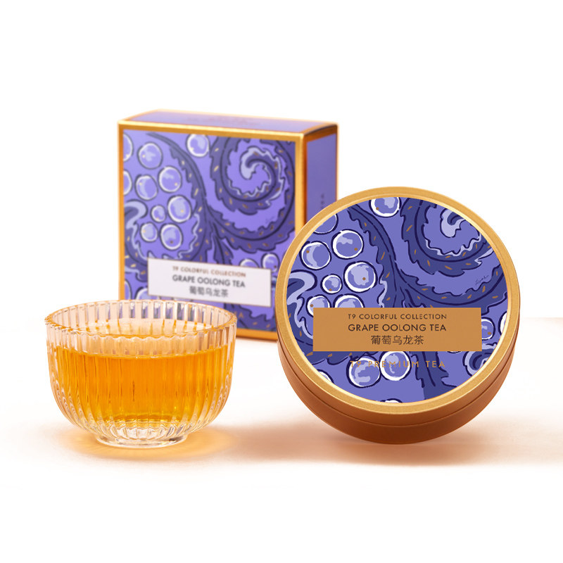 T9大金罐葡萄乌龙茶组合花果茶叶伴手礼茶叶50g装礼物,淘宝优惠券,粉丝福利购,淘宝优惠卷