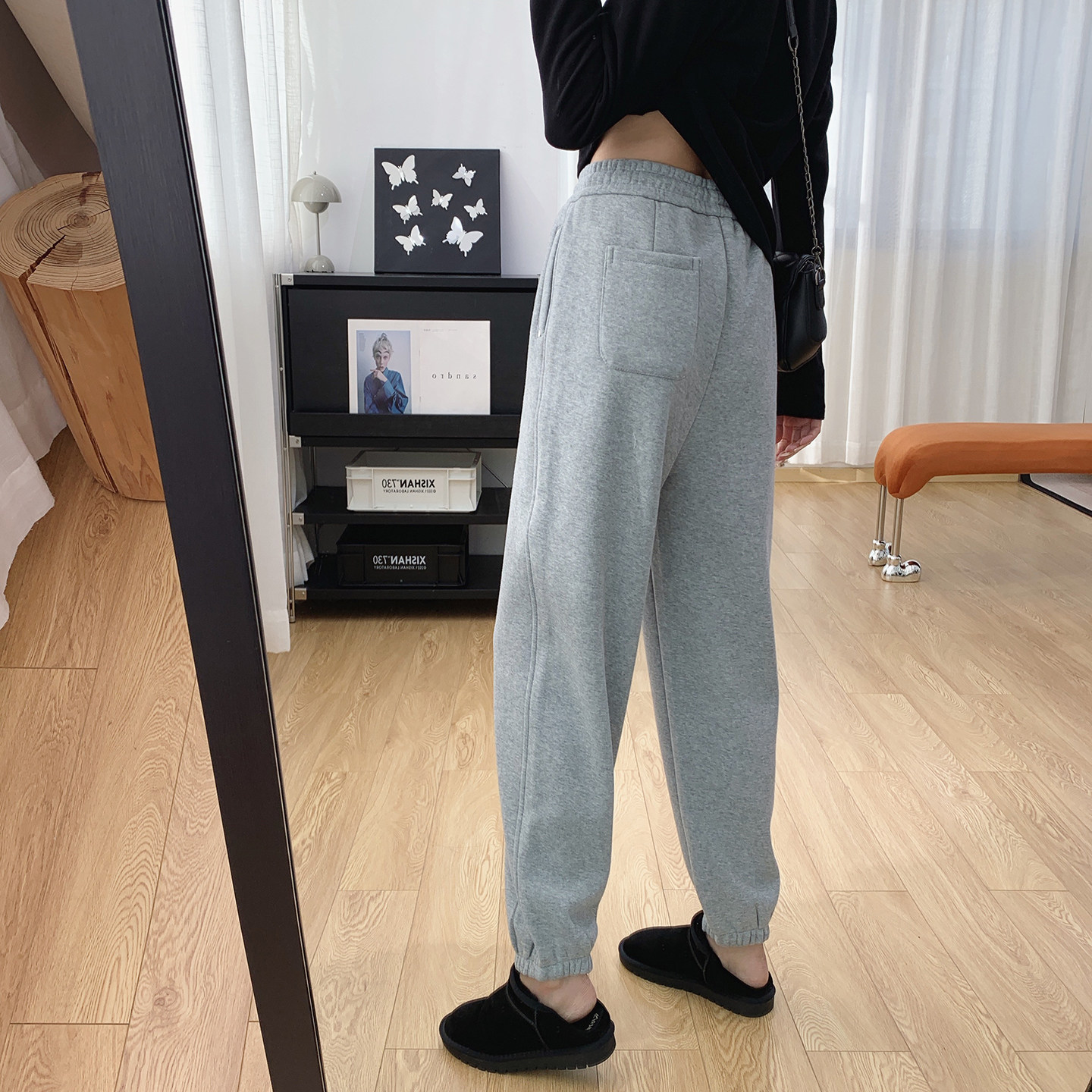 抽绳松紧腰加厚加绒卫裤女冬季裤子宽松束脚休闲运动裤显瘦哈伦裤,淘宝优惠券,粉丝福利购,淘宝优惠卷