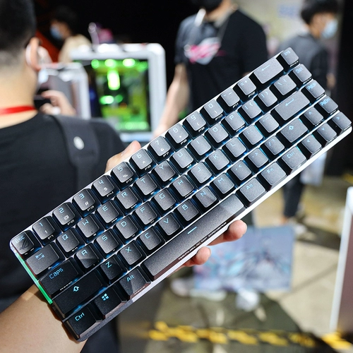 Asus, ROG, вишнево-красный игровой ноутбук, клавиатура