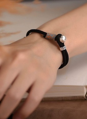 中式925银柿柿如意本命年手链