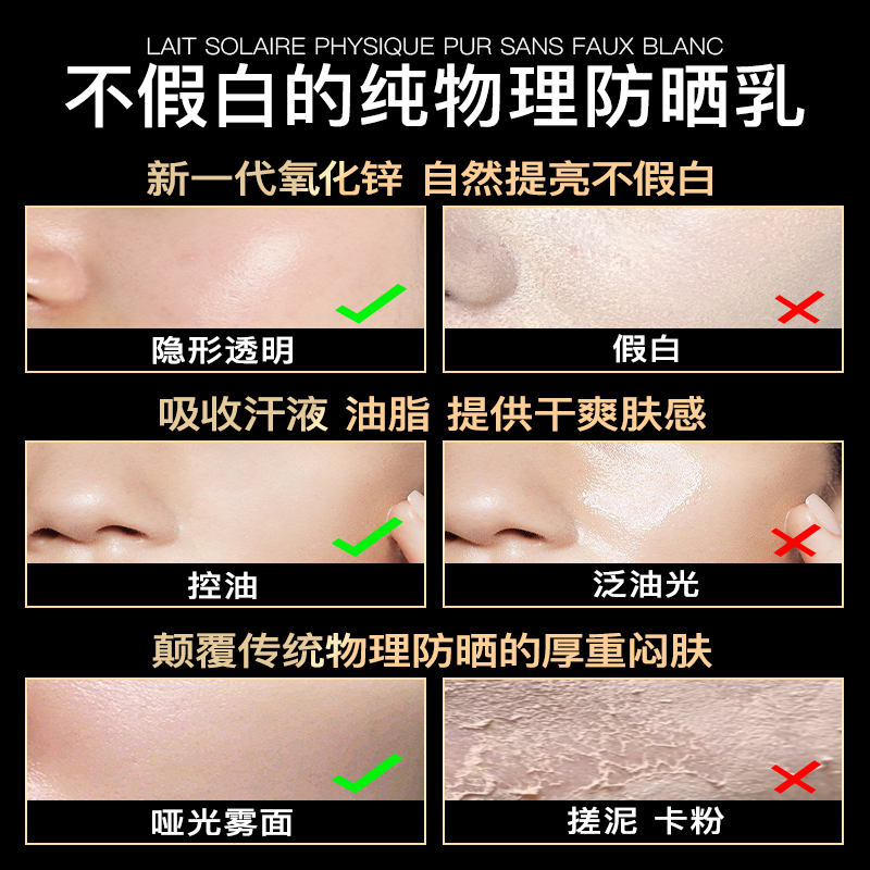 iLab艾莱博(透明物理)防晒小银瓶隔离乳(抗氧提亮)50++++防晒霜