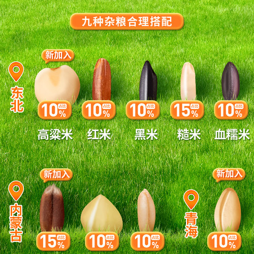 九色糙米官方旗舰店低脂控糖糙米饭五谷杂粮粗粮七色米全谷物主食 - 图2