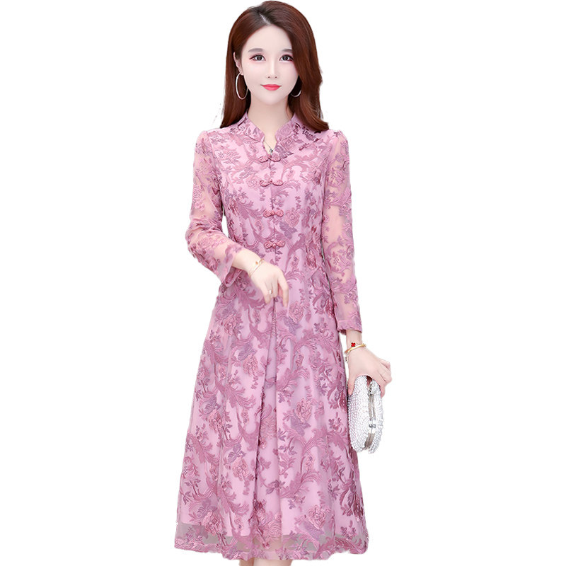 高端旗袍改良版2020年新款连衣裙 阿妮婷连衣裙