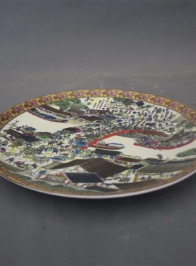 粉彩清明上河图仿古风家居装饰