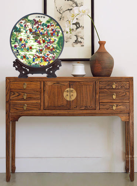 景德镇装饰摆件粉彩百子图做旧