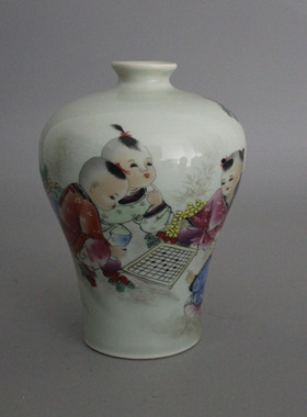 景德镇仿古风粉彩展柜家居装饰