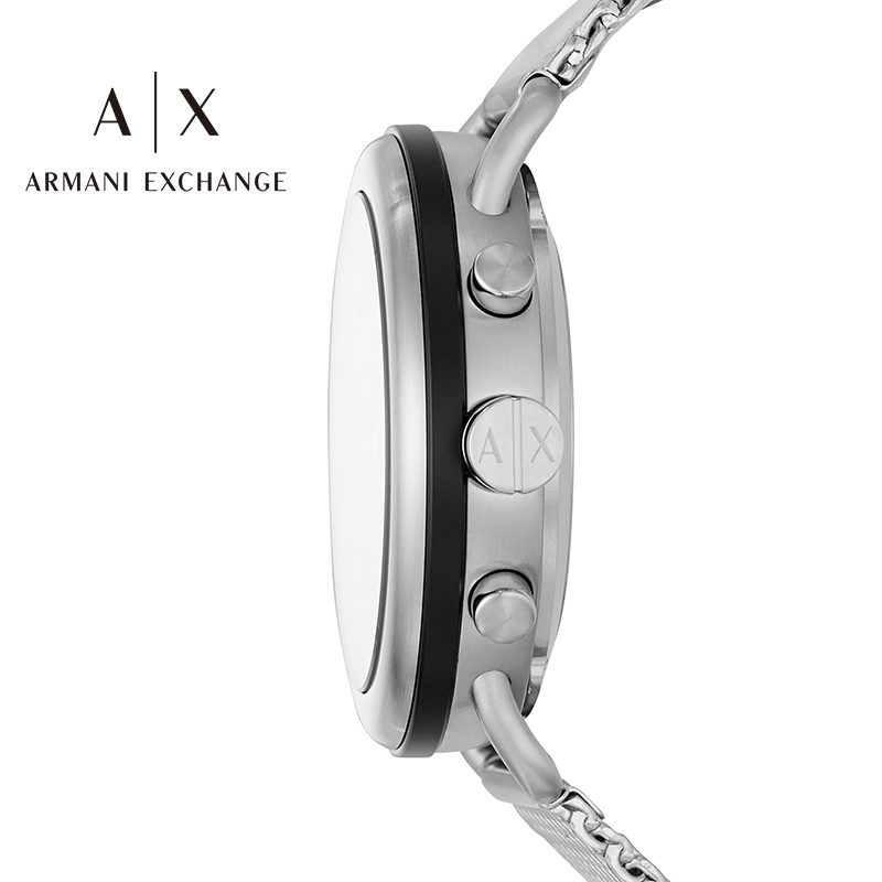 阿玛尼手表Armani Exchange编织钢带多功能男士智能手表AXT1020