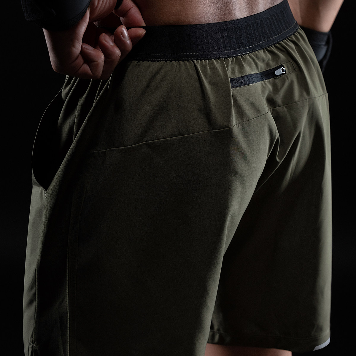 Monster Guardians速干轻量运动短裤男子排汗透气健身训练四分裤,淘宝优惠券,粉丝福利购,淘宝优惠卷