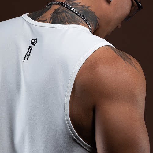 Monster Guardians N系列男子210g重磅棉运动健身凉感训练背心夏 - 图1