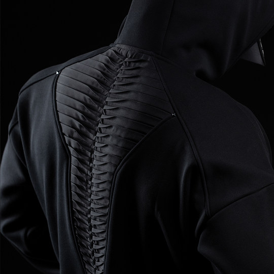 Monster Guardians勇士系列秋冬黑色卫衣卫裤休闲加绒运动套装男