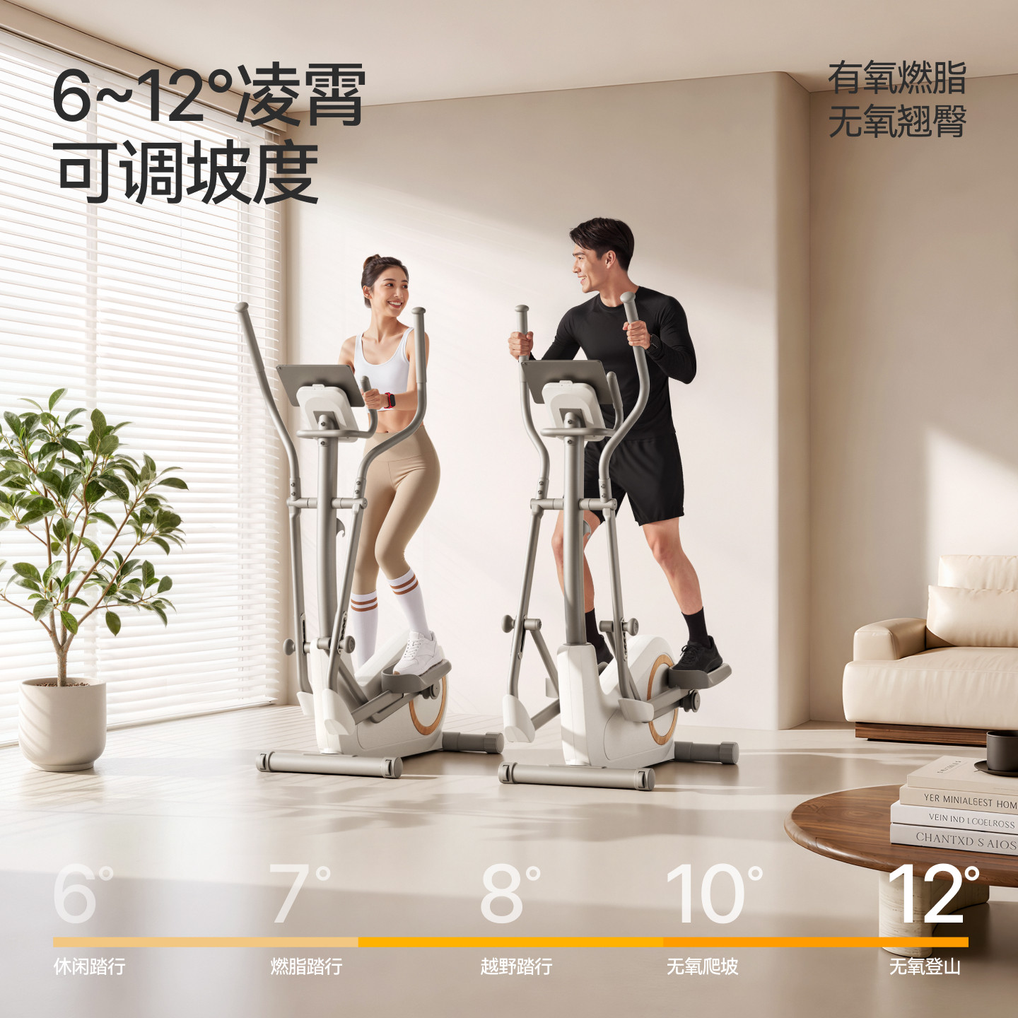 Merrick Home Intelligent Large Stride Elliptical Machine