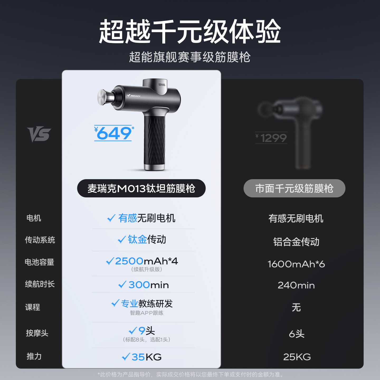 麦瑞克筋膜枪M013专业深层肌肉按摩器电动放松男女hyrox健身礼物