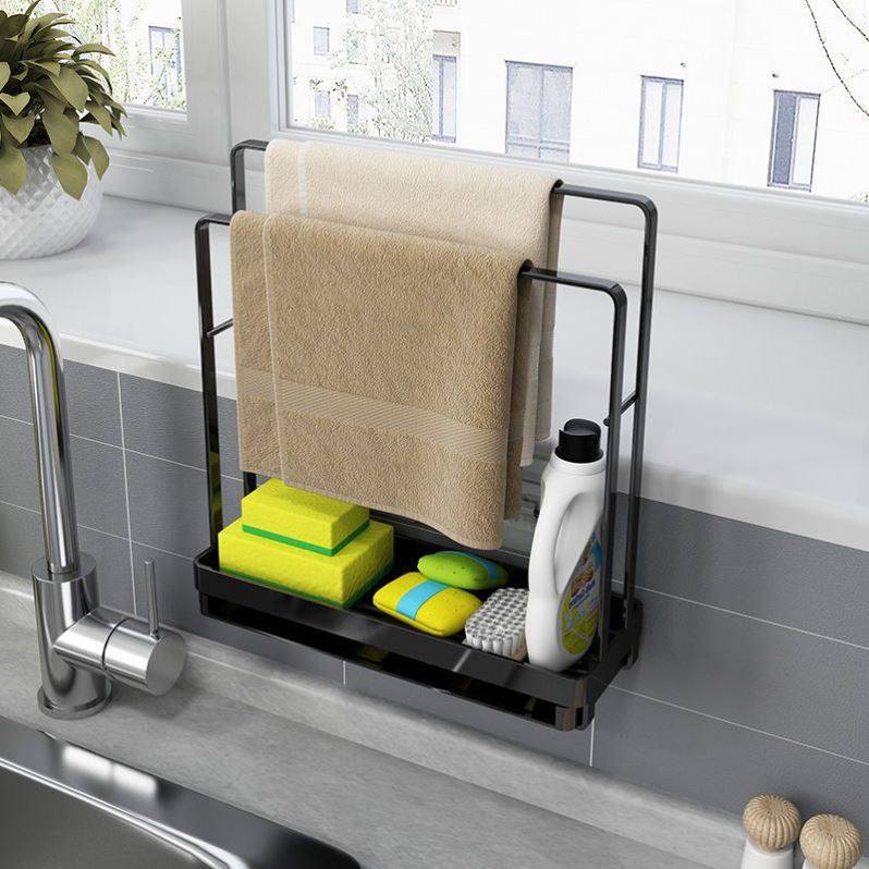 厨房各种神器抹布架洗碗毛巾收纳置物架海绵沥水架台面窗台夹缝窄,淘宝优惠券,粉丝福利购,淘宝优惠卷