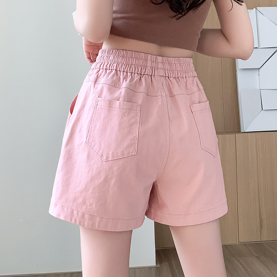 Sports shorts, casual and versatile washed cotton denim shorts