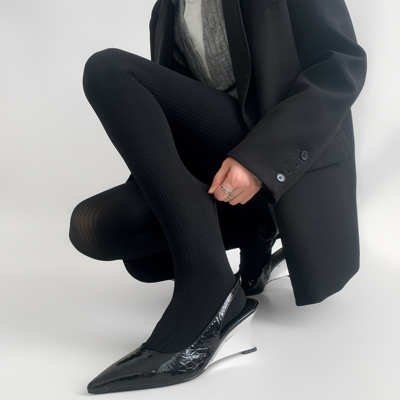 夜间教习室连裤袜女夏季薄款条纹显瘦外穿灰色丝袜洛丽塔打底袜子,淘宝优惠券,粉丝福利购,淘宝优惠卷