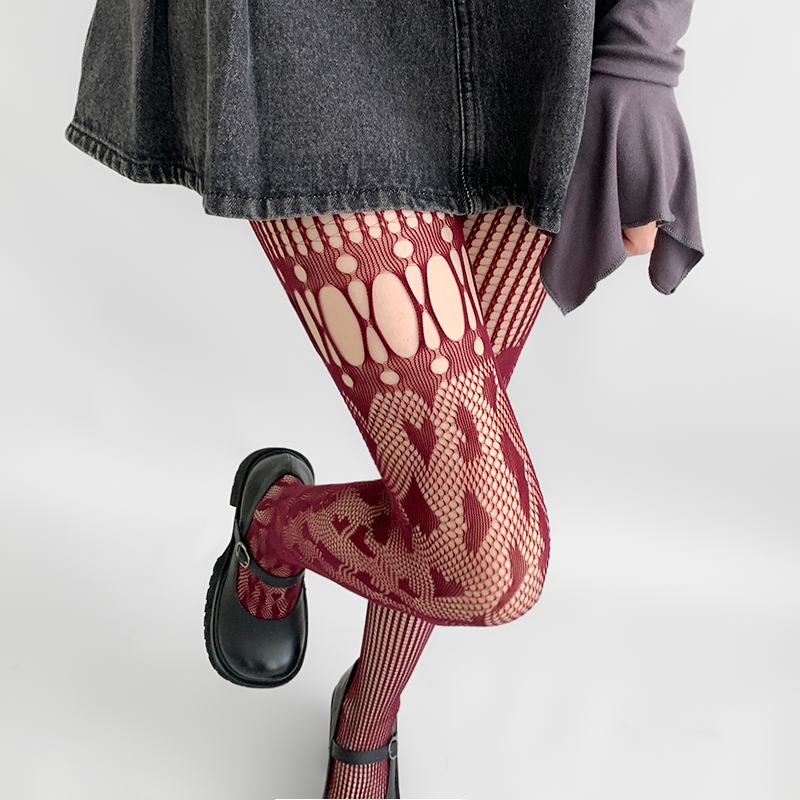 夜间教习室蕾丝丝袜亚文化辣妹ab款黑丝渔网袜子女夏季黑色连裤袜,淘宝优惠券,粉丝福利购,淘宝优惠卷