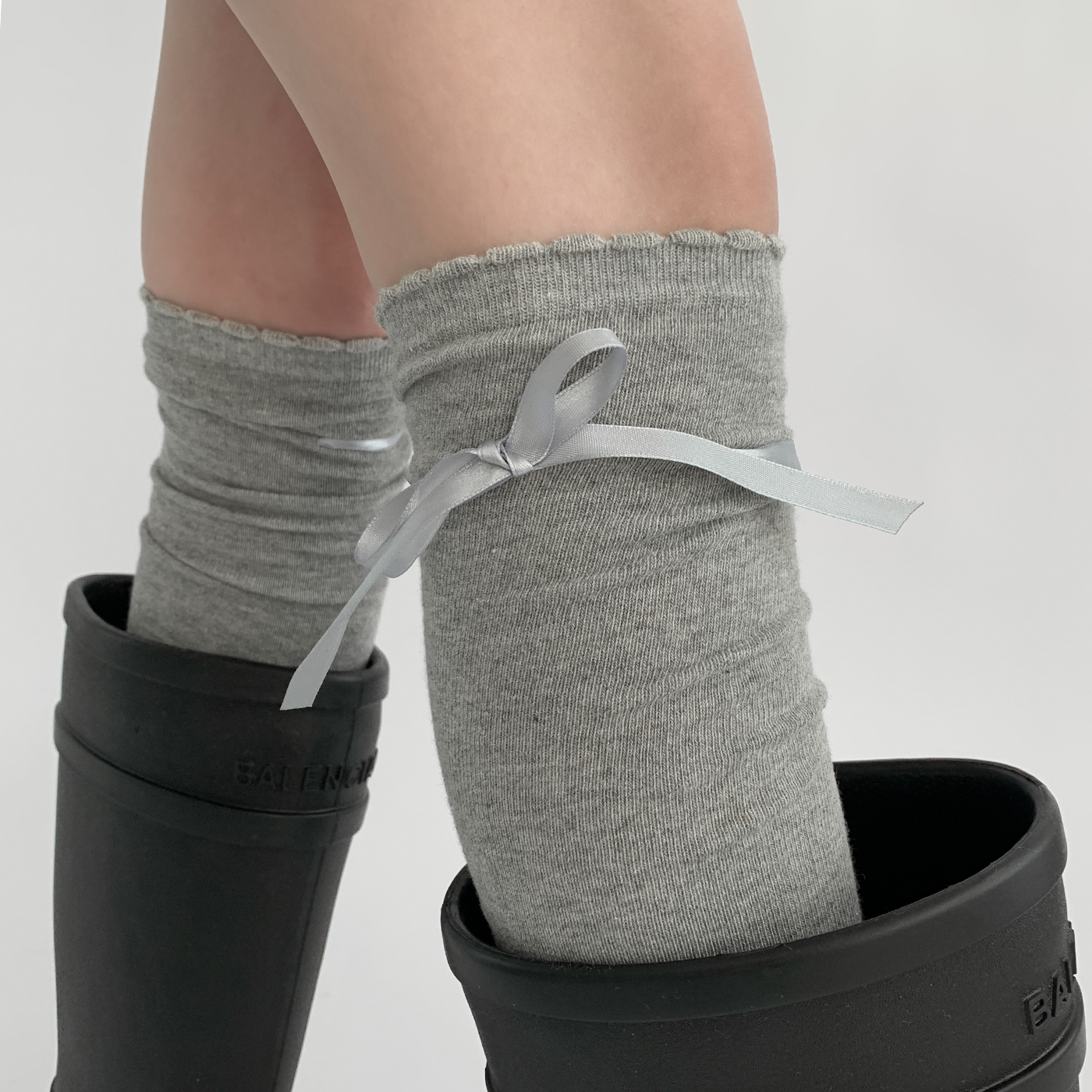 夜间教习室长筒袜女春秋过膝白色花边小腿袜洛丽塔蝴蝶结堆堆袜子,淘宝优惠券,粉丝福利购,淘宝优惠卷