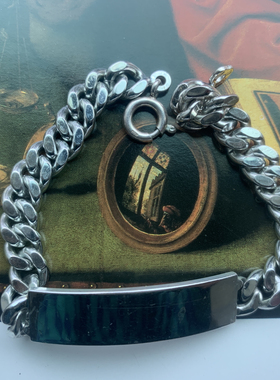 伦敦买回，800纯银中性风古董手链，适合个性的男生女生