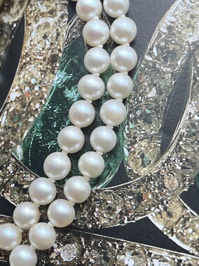 一眼就能爱上的精致感！天然akoya海水珠链配纯银海珠扣尽显优雅