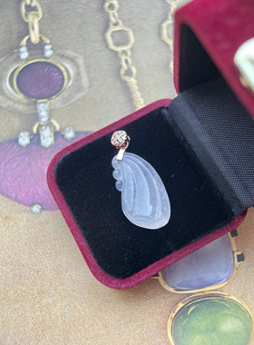 银镶天然翡翠冰种，翡翠莲蓬这么厚还能透字，带证书