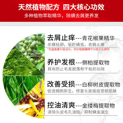 满婷除螨去屑止痒控油迷迭香洗发水 满婷弘厚洗发水