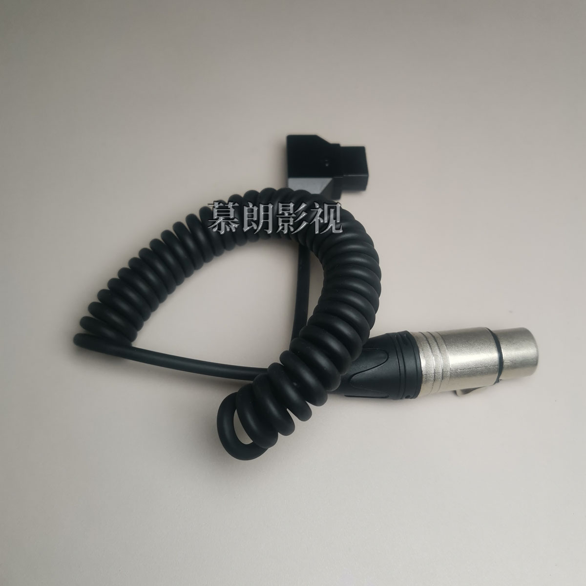 摄像机V口电池DTAP型插头转四芯卡侬头供电系统 监视器弹簧电源线 - 图0