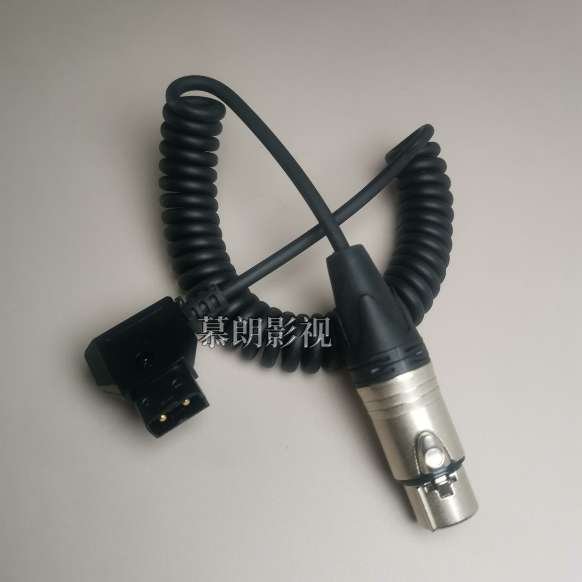 摄像机V口电池DTAP型插头转四芯卡侬头供电系统 监视器弹簧电源线 - 图3