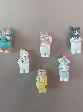 三丽鸥日系磁吸鲨鱼猫冰箱贴