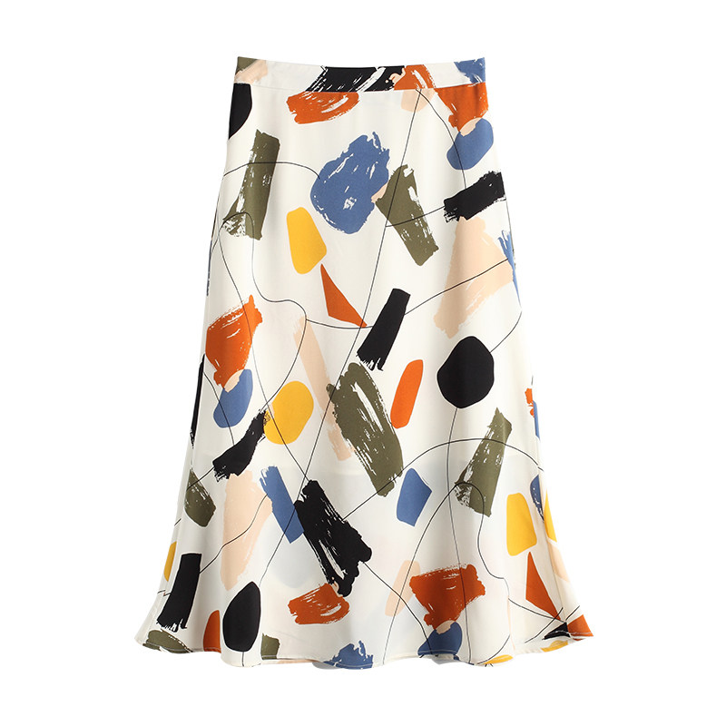 设计感小众a字裙中长款女夏半身裙 亦芷半身裙