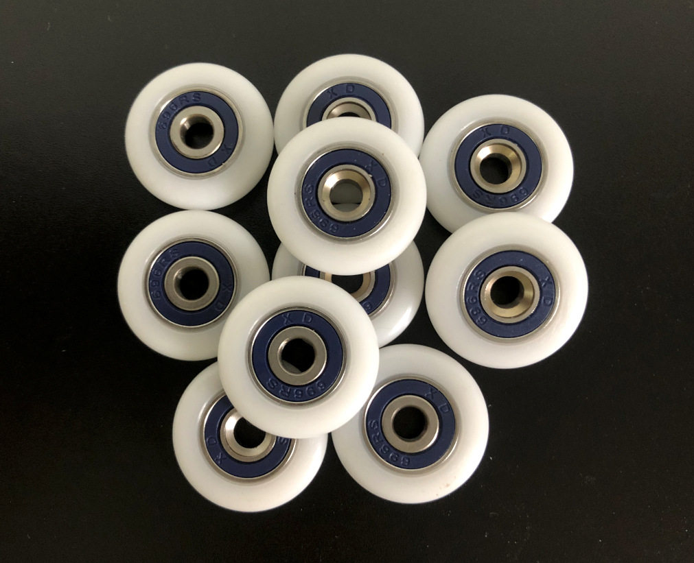 批量 聚甲醛玻璃门淋浴房滑轮圆弧688注塑轮pom轮子