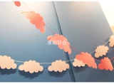 Ins Cloud Feel Clorfful Flag Декоративная комната декоративная сетка Red Girl Heart Photo Focue Trowd