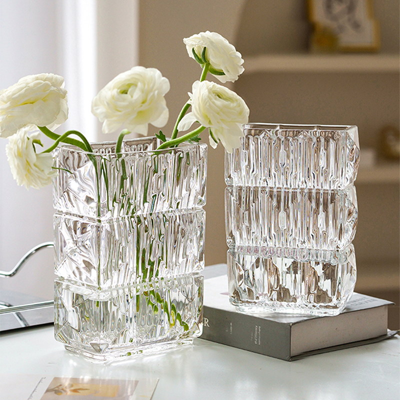 Tlife·AIDA·花瓶摆件客厅插花玻璃透明ins风轻奢高级感 | 艾达 - 图1