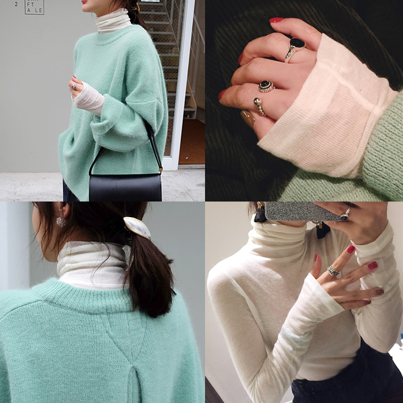 高领打底衫2020年春秋装修身潮t恤 韩简娜T恤