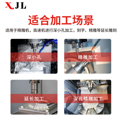 60度小径深沟铣刀平底深沟铣刀小直径铜公用专铣刀钨钢合金0.5*4C - 图2