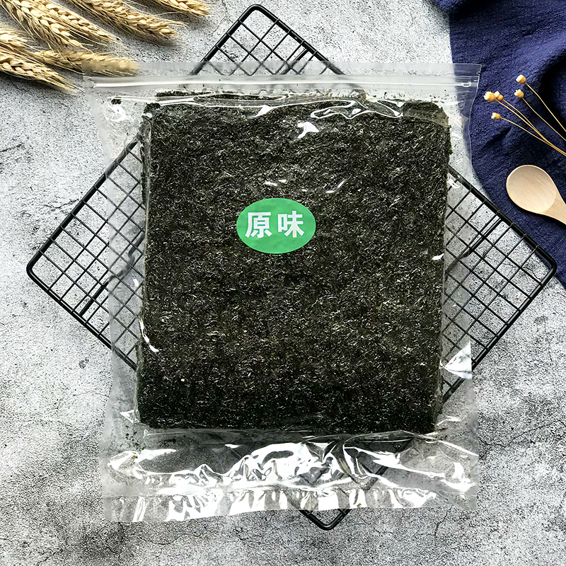 100g*3包网红海苔大片装即食烤紫菜脆片儿童拌饭海苔碎营养零食 - 图0