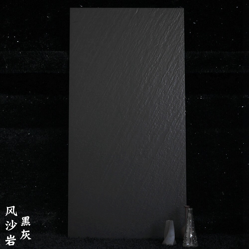 户外灰色磨砂面通体砂岩大板600x1200仿古砖全瓷防滑地砖白色岩板