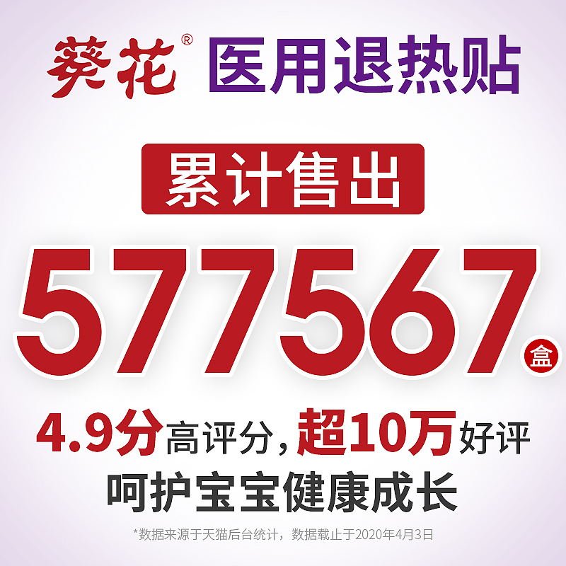 葵花甜宝宝专卖店葵花退热贴婴儿童退烧贴婴幼儿宝宝小孩大人物理降温发烧冰贴医用0