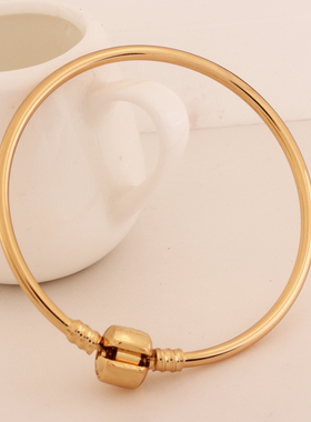 镀真金手镯TOOHOW时尚情侣铜镀金