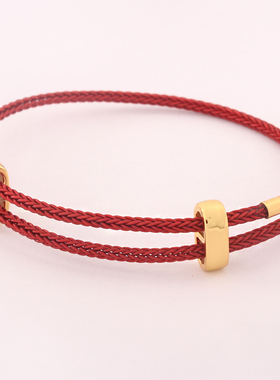 镀金防丢编织情侣节日礼物手绳