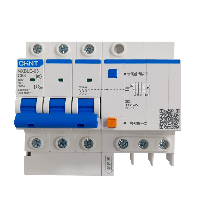 正泰NXBLE-32/63/125小型断路器电闸漏电保护空气开关DZ47LE过载-图3